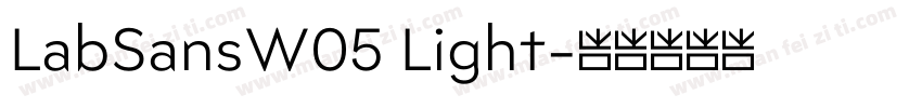 LabSansW05 Light字体转换